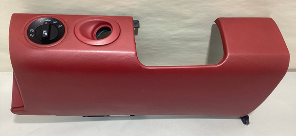 2005-2012 Porsche 987 Boxster Cayman 997 911 Full Leather Driver Knee Column Cover / Carrera Red /   BC021