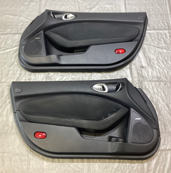 2010-2020 Nissan 370z Roadster Interior Door Panels / Black Suede / Pair /   7Z018