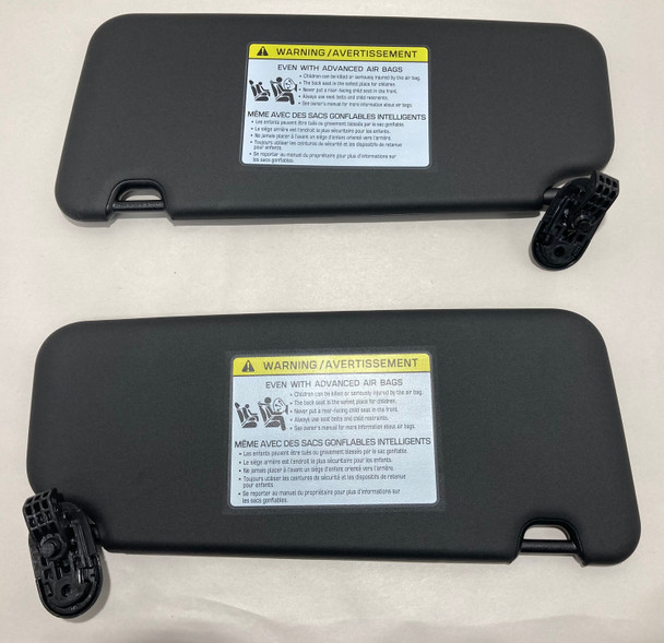 2019-2022 Hyundai Veloster N OEM Sun Visors / Pair / Black /   HV008