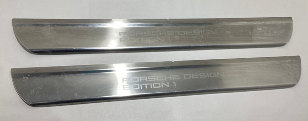 2008 Porsche 987 Cayman S Design Edition 1 Aluminum Door Sill Trims / Pair /   BC023