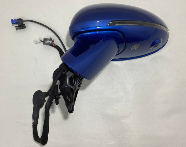 2015-2020 Porsche Macan Sport Design Driver Side Mirror w/ Auto Dim / Blind Spot / Surround View / Sapphire Blue Metallic  PM004