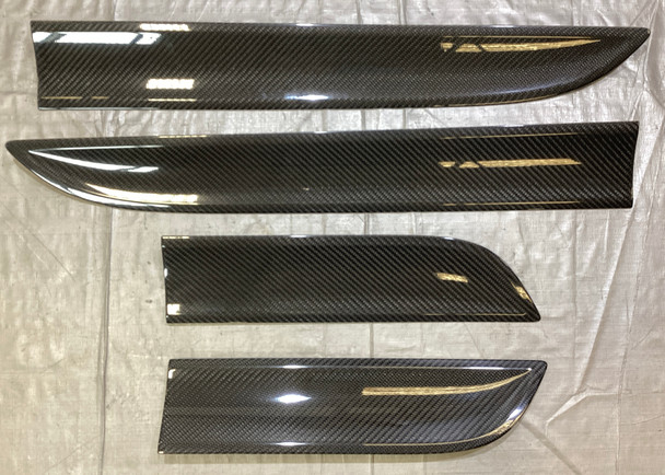2015-2022 Porsche Macan OEM Carbon Fiber Side Blades / Door Trim Panels / Set of 4 /   PM004
