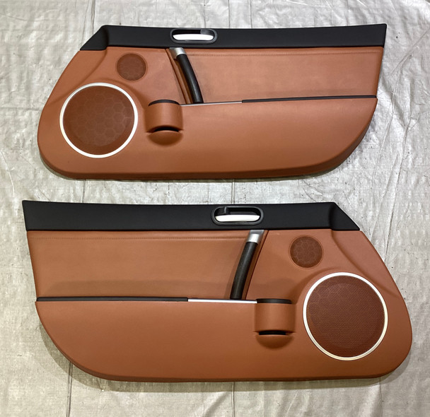 2006-2008 Mazda Mx5 Miata Tan Leather Interior Door Panels / Pair  /   NC082