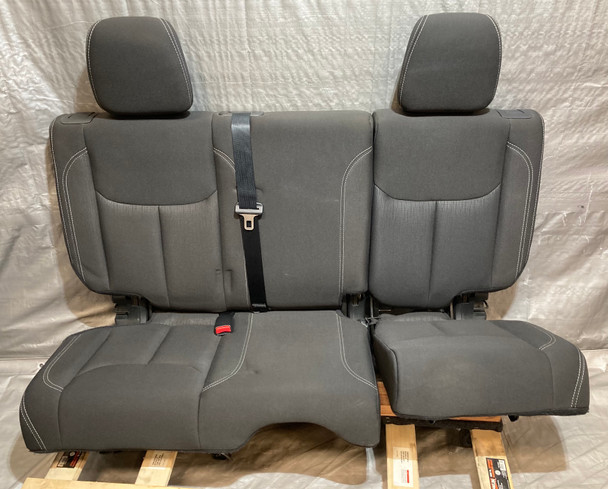 2013-2018 Jeep Wrangler JK Unlimited 4DR Black Cloth 60/40 Rear Seats Set /   JK011