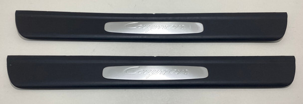 2006-2012 Porsche 987 Cayman OEM Interior Door Sill Trim Panels / Pair /   BC026