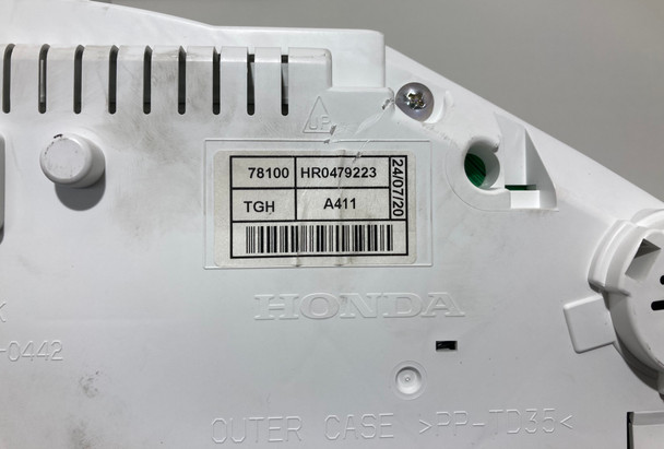 2020 FK8 Honda Civic Type R Instrument Gauge Cluster / 78100-TGH-A411 / 13K TR104 2020 FK8 Honda Civic Type R Instrument Gauge Cluster / 78100-TGH-A411 / 13K TR104