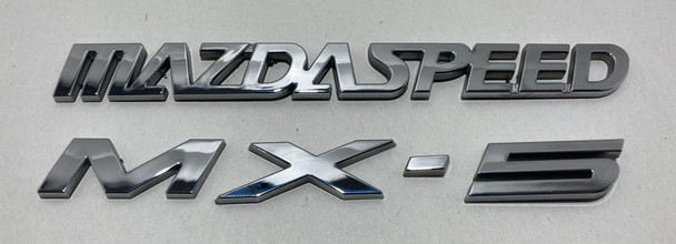 2004-2005 Mazdaspeed Miata Rear Badges Trim / OEM  /   NB219
