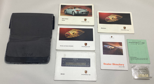 1998 Porsche 986 Boxster Factory Owner's Manual w/ Case /   BX059
