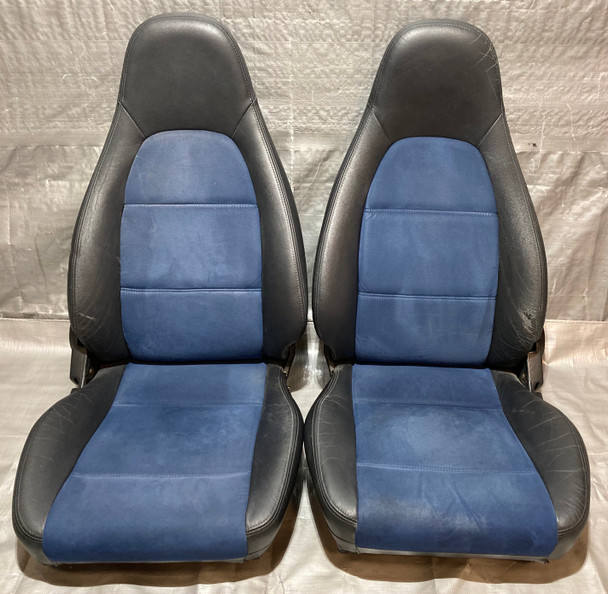 1999 Mazda Miata 10th Anniversary Edition 10AE Seats / Blue Suede / Pair /   NB230