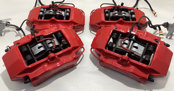 2001-2005 Porsche 996 911 Carrera 4S C4S / Turbo Brembo Brake Calipers / Red / Set of 4 / 98K P6017