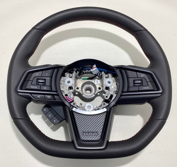 2022-2024 Subaru WRX Black Leather Steering Wheel w/ Trim / Manual /   SW003