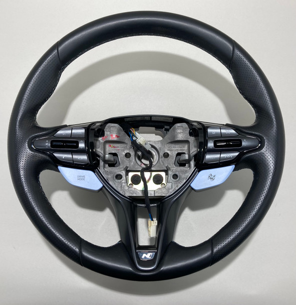 2019-2022 Hyundai Veloster N OEM Black Leather Steering Wheel / Manual /   HV010
