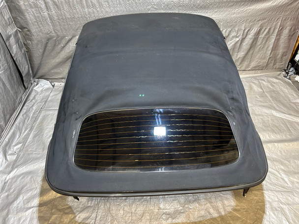 2002-2004 Porsche 996 911 Convertible Soft Top w/ Frame / Black *DAMAGE* P6018