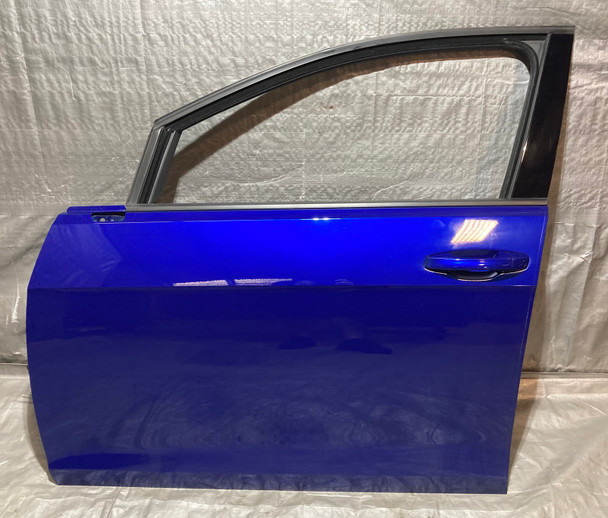 2015-2018 Volkswagen Golf R 4DR Driver Front Door Shell / Lapiz Blue Metallic  M7R10