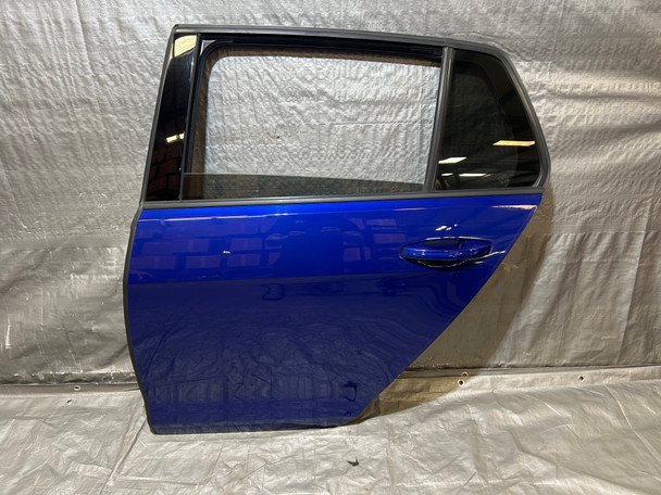 2015-2020 Volkswagen MK7 Golf R Driver Rear Door / Lapiz Blue Metallic M7R10