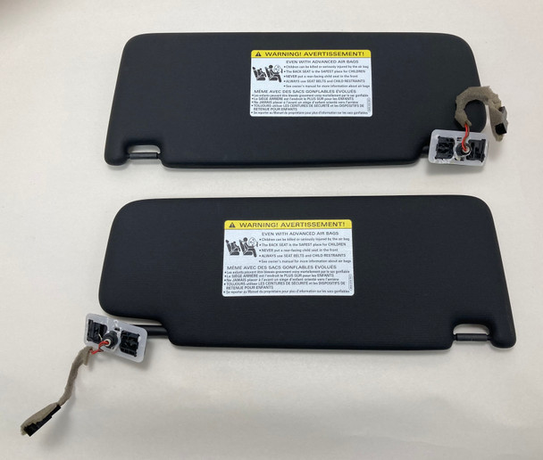 2015-2020 Volkswagen MK7 Golf R / GTI Illuminated Sun Visors / Black /   M7R10