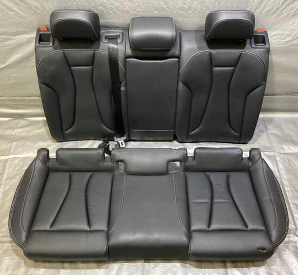 2015-2016 Audi S3 OEM Black Leather Rear Seat Set /   S3107
