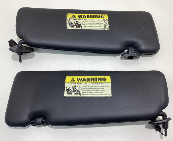 2006-2010 E64 BMW M6 Convertible OEM Sun Visors / Pair / Black Leather /   M6005
