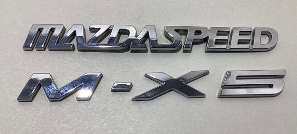 2004-2005 Mazdaspeed Miata Rear Badges Trim / OEM  /   NB253 2004-2005 Mazdaspeed Miata Rear Badges Trim / OEM  /   NB253