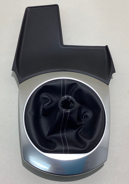 2016-2024 Mazda Mx5 Miata Manual Shift Boot w/ Surround Trim - White Stitch /   ND048 2016-2024 Mazda Mx5 Miata Manual Shift Boot w/ Surround Trim - White Stitch /   ND048