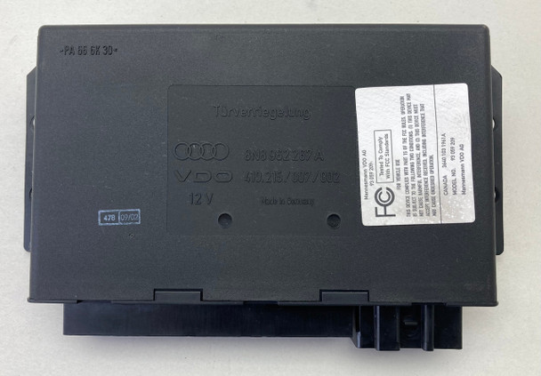 2002 Audi TT 225hp Quattro Coupe Comfort Access Theft Body Control Module / 8N8962267A /   T1033