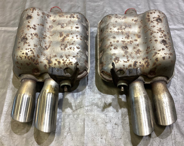 2018-2023 Ford Mustang GT 5.0 OEM Exhaust Mufflers w/ Tips / Driver & Passenger /   FM014