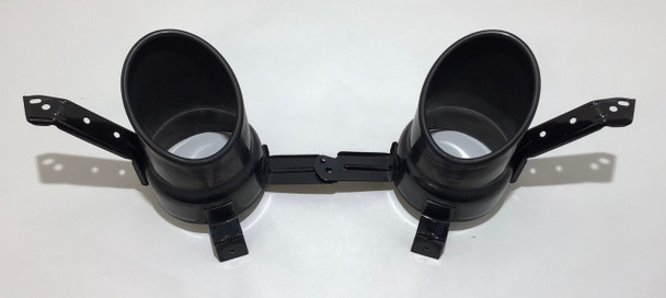 2017-2022 Alfa Romeo Giulia Sport OEM Exhaust Tips / Tailpipe Finishers / Black / Pair /   AG003