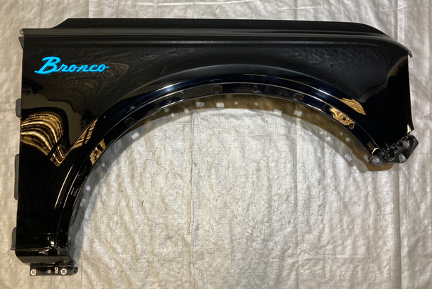 2021-2024 Ford Bronco OEM Passenger Front Fender Panel / Shadow Black  BR004