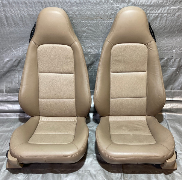 2000-2002 BMW Z3 Roadster Heated Front Seats / Sand Beige Oregon Leather /   Z3036