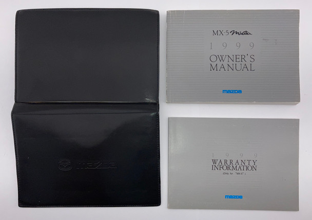 1999 Mazda Miata Factory Owner's Manual w/ Case / NB255