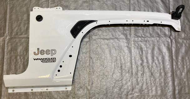 2018-2023 Jeep Wrangler JL Passenger Front Fender Apron Panel / Bright White  JL010