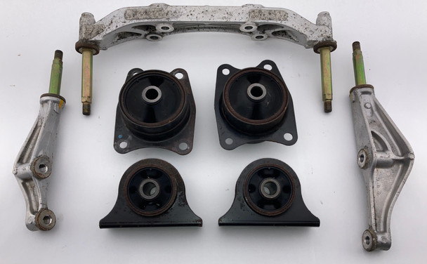 2000-2009 Honda S2000 OEM Rear Differential Mounting Brackets / Bushings Set /   HS007