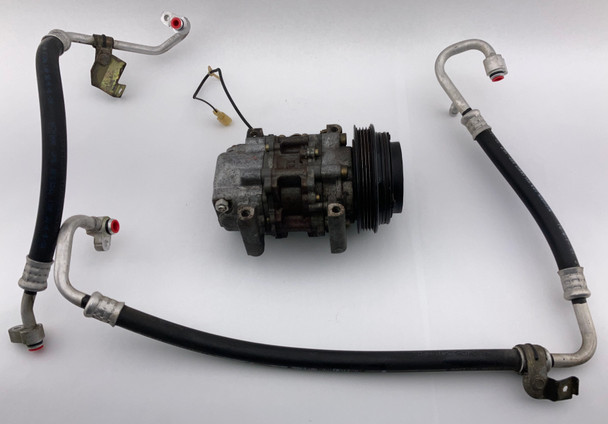 2001-2003 Mazda Miata AC Compressor w/ Rubber Hoses Lines  / 109K NB256