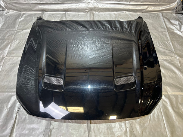 2018-2023 Ford Mustang GT S550 OEM Hood Panel w/ Vents / Shadow Black FM015