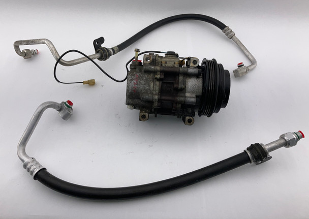 1999-2000 Mazda Miata OEM AC Compressor w/ Rubber Hoses /  NB254