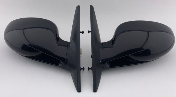 2005-2008 Porsche 987 Boxster / Cayman / 997 911 OEM Side Mirrors / Black (5 Pin) / Pair / Carrara White  BC034