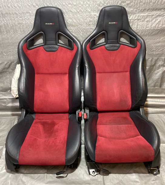 2015-2020 Nissan 370Z NISMO OEM Recaro Seats / Pair *DAMAGED* /   7Z023