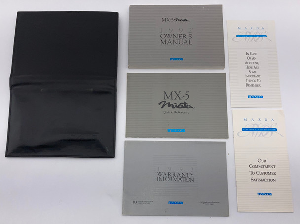 1992 Mazda Miata Factory Owner's Manual w/ Case /   NA104