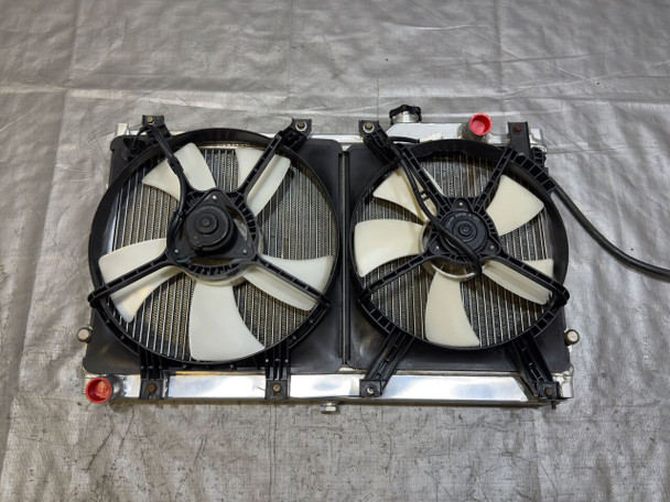 1990-1997 Mazda Miata Mishimoto Aluminum Radiator w/ OEM Fans / NA104
