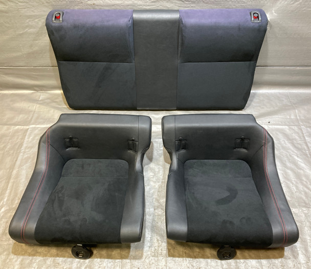 2013-2016 Scion FRS / Subaru BRZ Rear Seat Set / Black Cloth w/ Red  /   FB048