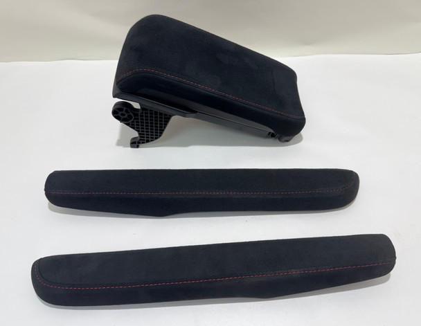 2017-2021 FK8 Honda Civic Type R Black Suede Center Console Lid w/ Trim Panels / TR105