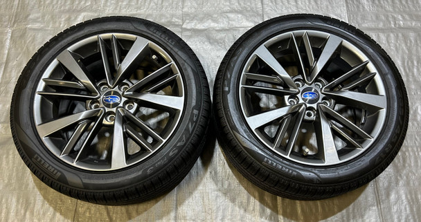 2022-2023 Subaru WRX  17" Wheels Rims w/ Tires / Pair / OEM / SW005