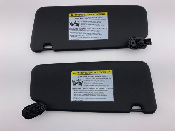 2019-2022 Hyundai Veloster N OEM Sun Visors / Pair / Black /   HV011