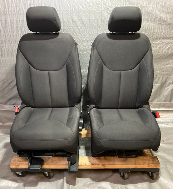 2013-2018 Jeep Wrangler JK 2DR Black Cloth Front Seats / Pair /   JK016