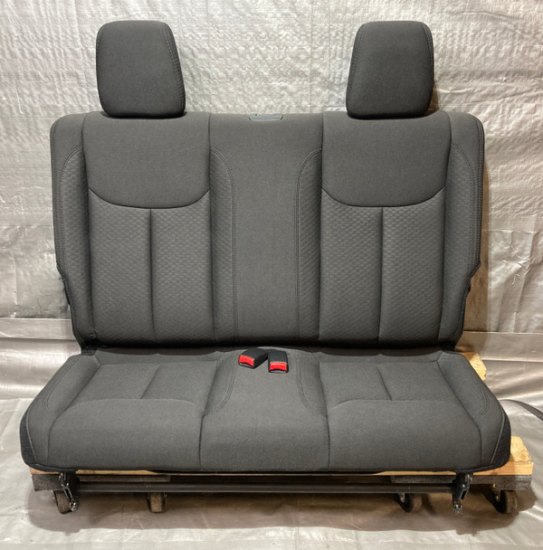 2013-2018 Jeep Wrangler JK 2DR Black Cloth Folding Rear Bench Seat Set /   JK016