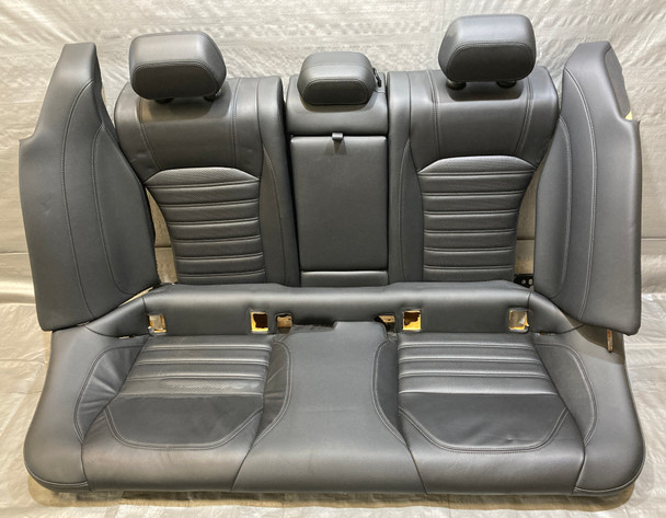 2017-2019 Alfa Romeo Giulia Ti Sport Black Leather Rear Seat Set /   AG005