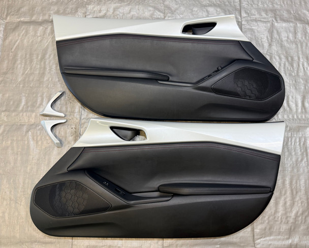 2016-2018 Mazda Mx5 Miata Interior Door Panels w/ Trim / Ceramic Metallic / Pair / ND049