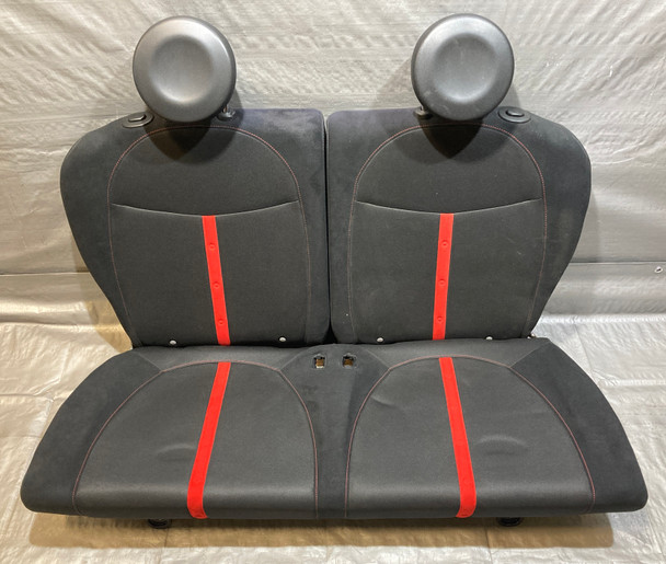 2012-2017 Fiat 500 Abarth Black Cloth Rear Seat Set /   F5023