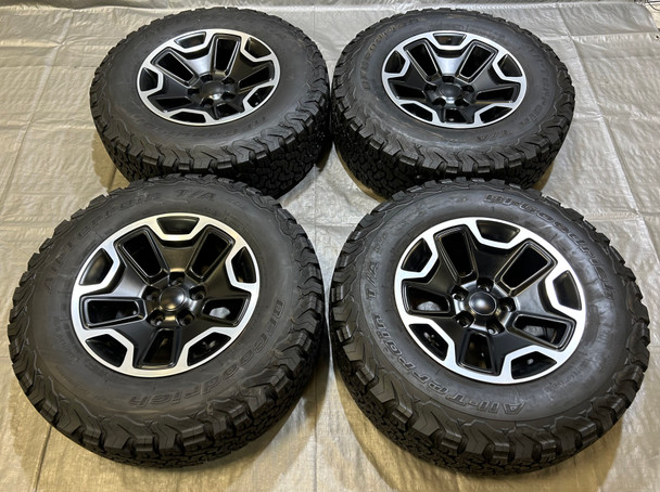 2007-2025 Jeep Wrangler JK JL Quadratec 17x8.5" Wheels Rims w/ BFGoodrich K02 Tires / Set of 4 / JK016