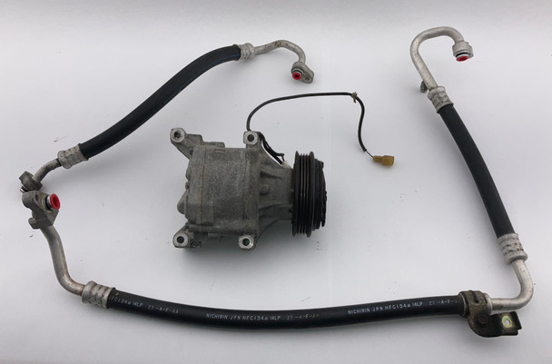 2004-2005 Mazda Miata AC Compressor w/ Rubber Hoses Lines  / 92K NB261